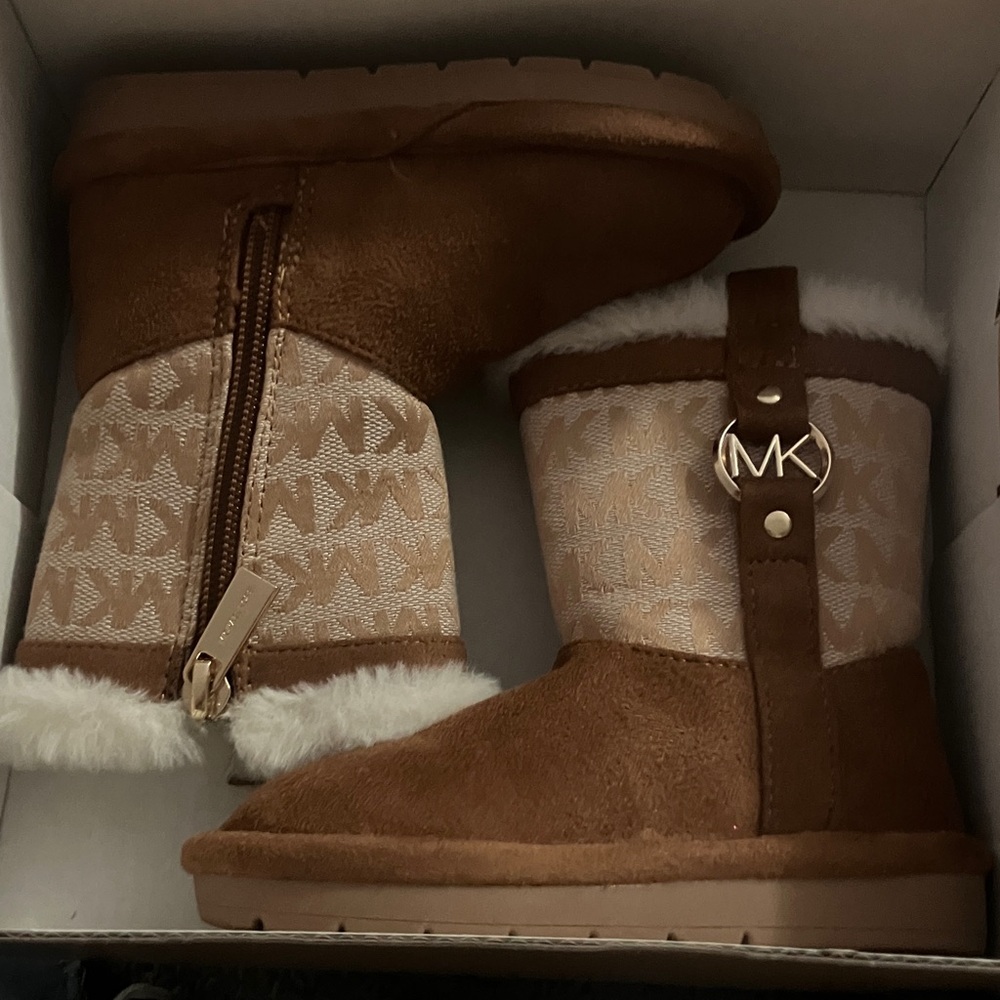 Michael Kors Tan and Brown Kids Boots